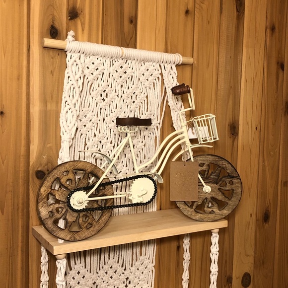 - Decorative Bicycle With Working Chain & Pedals. Handmade In India, Cream… - Picture 4 of 5